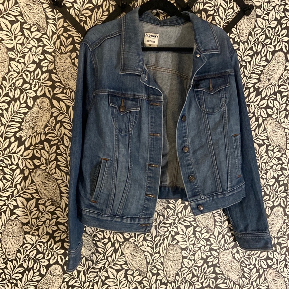 XXL Old Navy Denim Trucker Jacket Soft Broken In Style